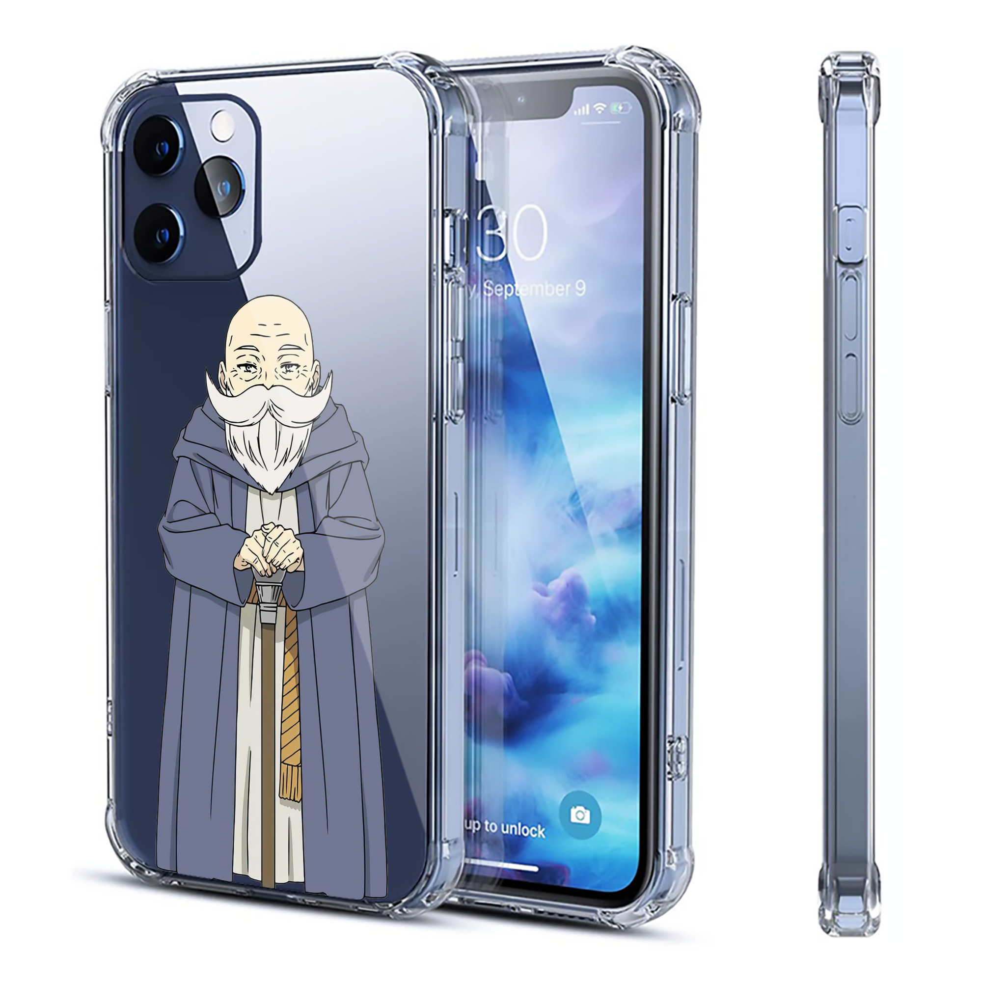 （画像用） 葬送のフリーレン Frieren 【iPhone 12シリーズ対応】透明スマホケース（クリアソフトケース）